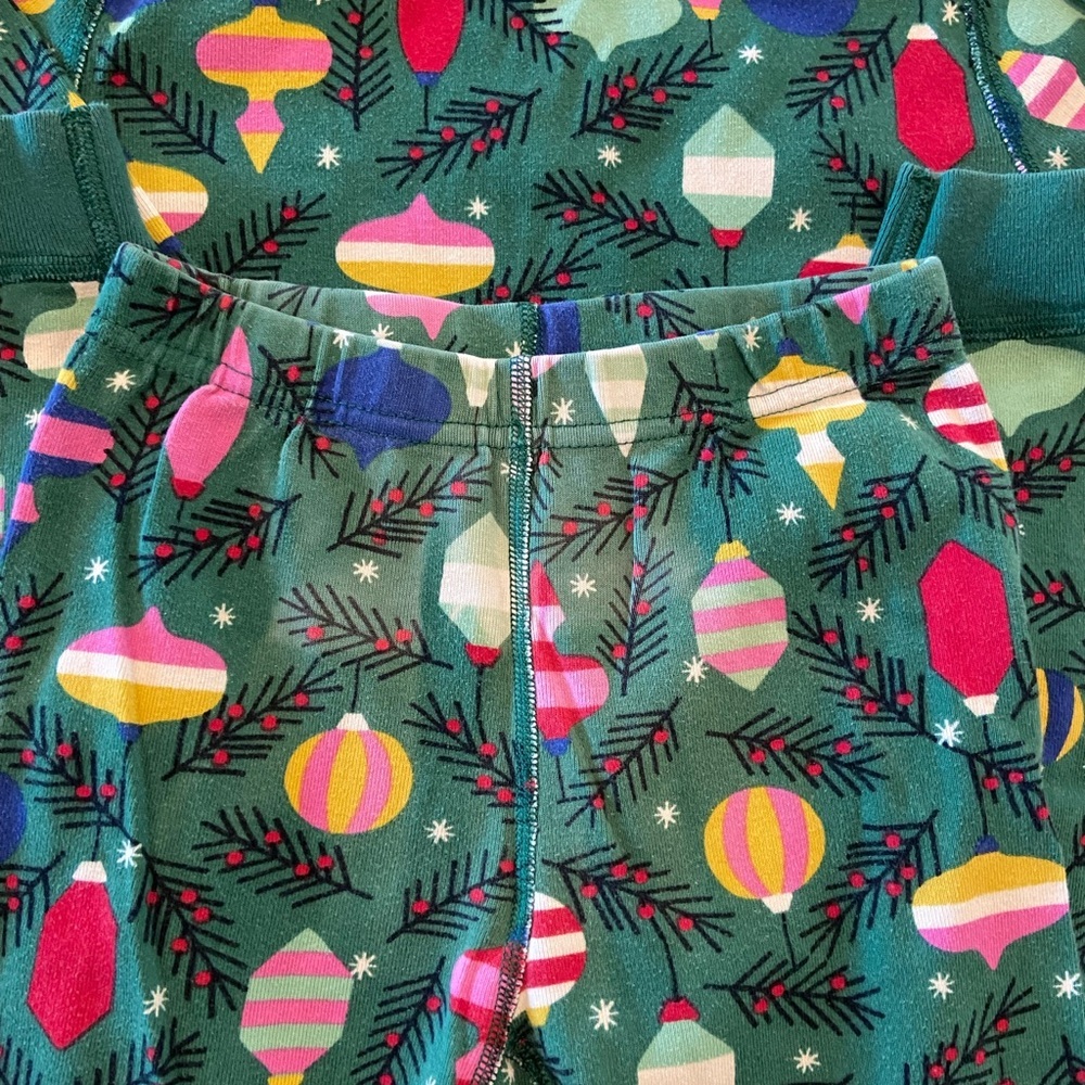 Hanna Andersson kids long sleeve matching set Christmas pajamas size 6/7 - Picture 3 of 5